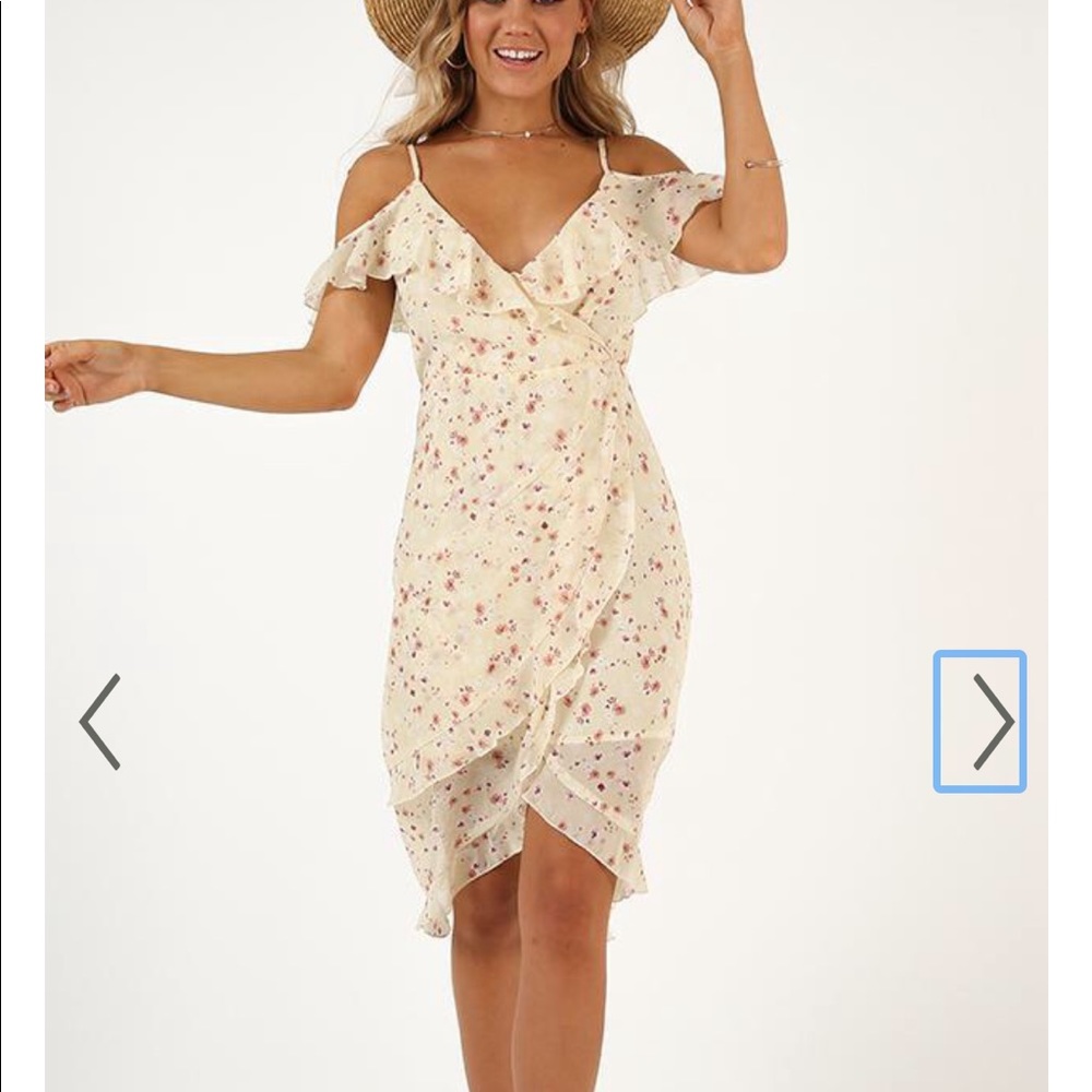 Showpo Yellow Floral Dress